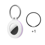 Airtag atvejas su anglies pluošto šablonu pakabukas, 4 vnt. - įvairiatsvygos -- Other phone accessories