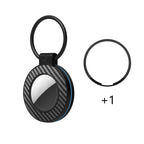 Airtag atvejas su anglies pluošto šablonu pakabukas, 4 vnt. - įvairiatsvygos -- Other phone accessories