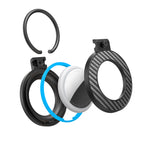 Airtag atvejas su anglies pluošto šablonu pakabukas, 4 vnt. - įvairiatsvygos -- Other phone accessories