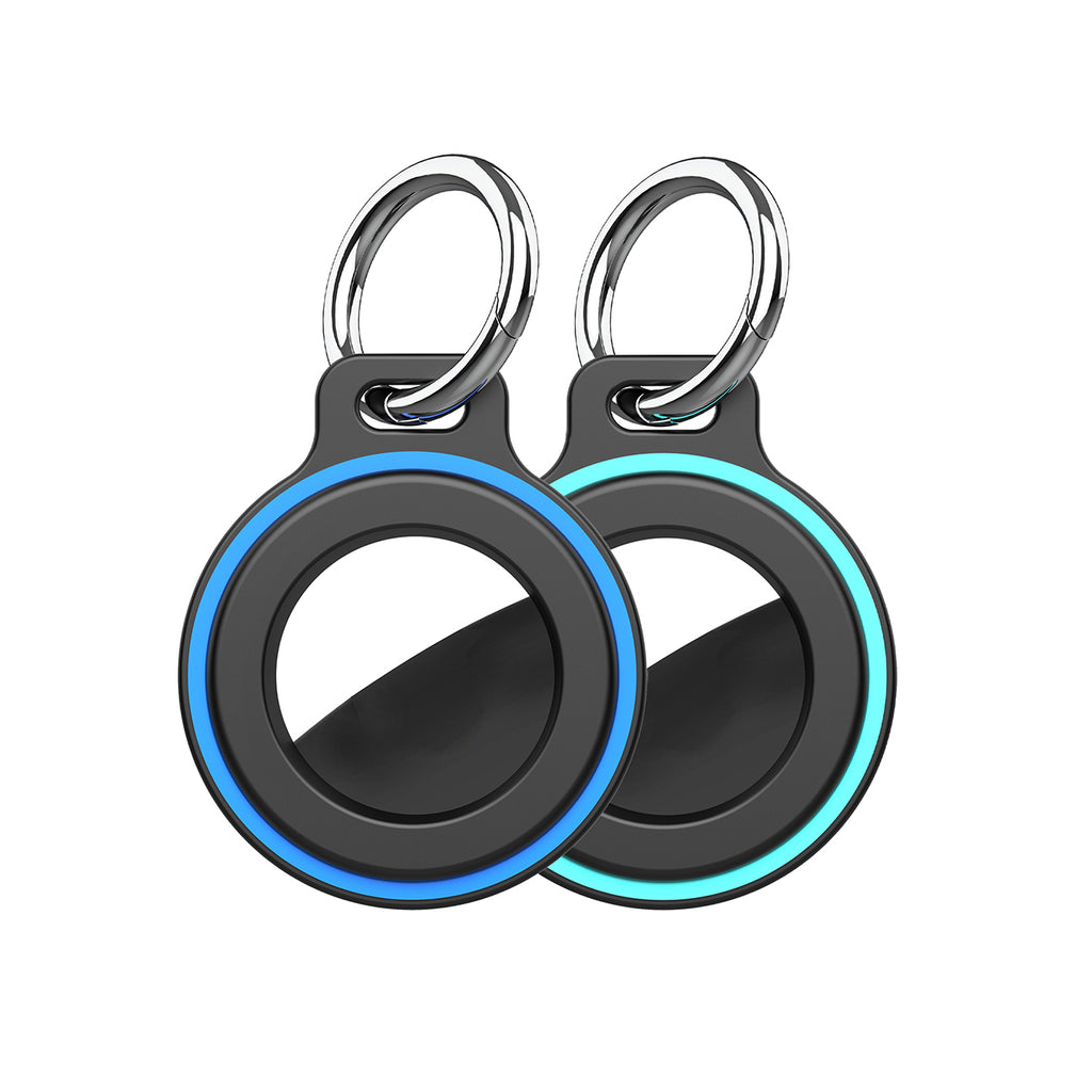 AirTag dėklas su spyruokline sagimi, 2 vnt. - juodas -- Other phone accessories