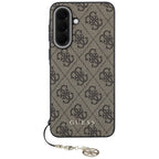 Guess 4G Charm dėklas Samsung Galaxy A57 5G - rudas -- Samsung Galaxy A57