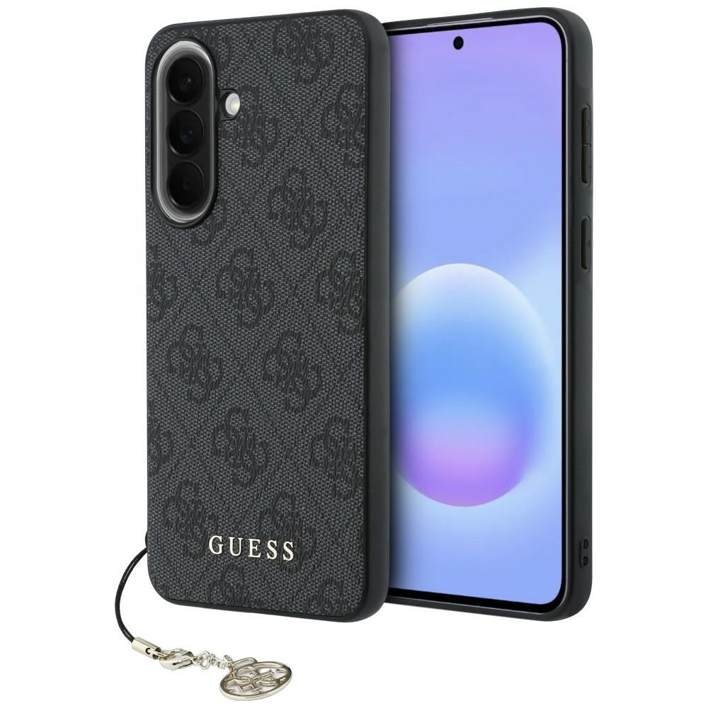 Guess 4G Charm dėklas Samsung Galaxy A57 5G - juodas -- Samsung Galaxy A57