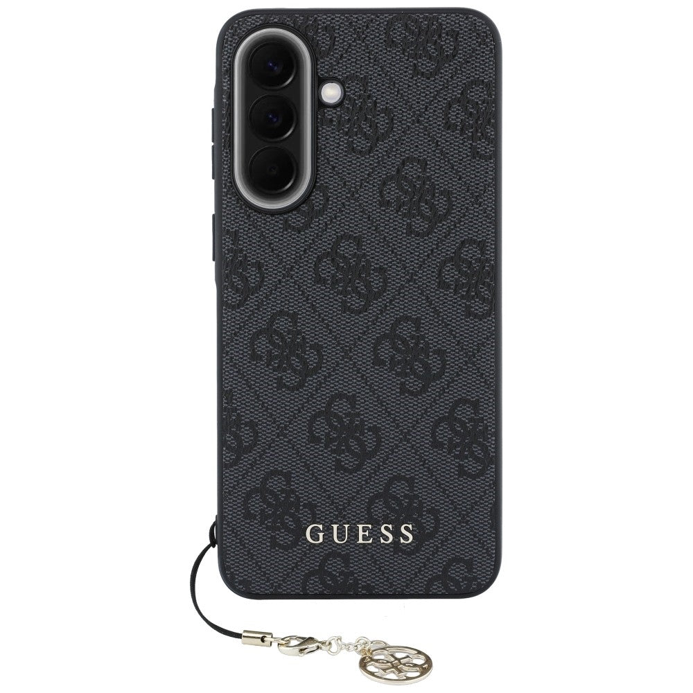 Guess 4G Charm dėklas Samsung Galaxy A57 5G - juodas -- Samsung Galaxy A57
