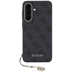 Guess 4G Charm dėklas Samsung Galaxy A57 5G - juodas -- Samsung Galaxy A57