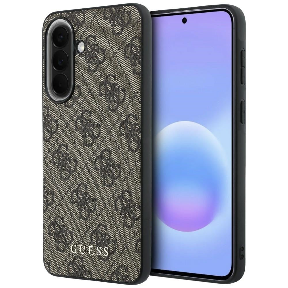 Guess 4G Classic dėklas Samsung Galaxy A57 5G - rudas -- Samsung Galaxy A57