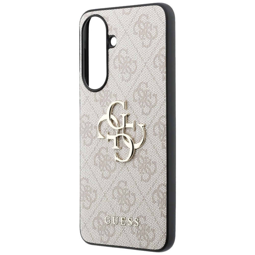 Guess Leather 4G Metal Logo dėklas Samsung Galaxy A37 5G - rožinis -- Samsung Galaxy A37 5G
