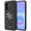 Guess Leather 4G Metal Logo dėklas Samsung Galaxy A57 5G - juodas -- Samsung Galaxy A57