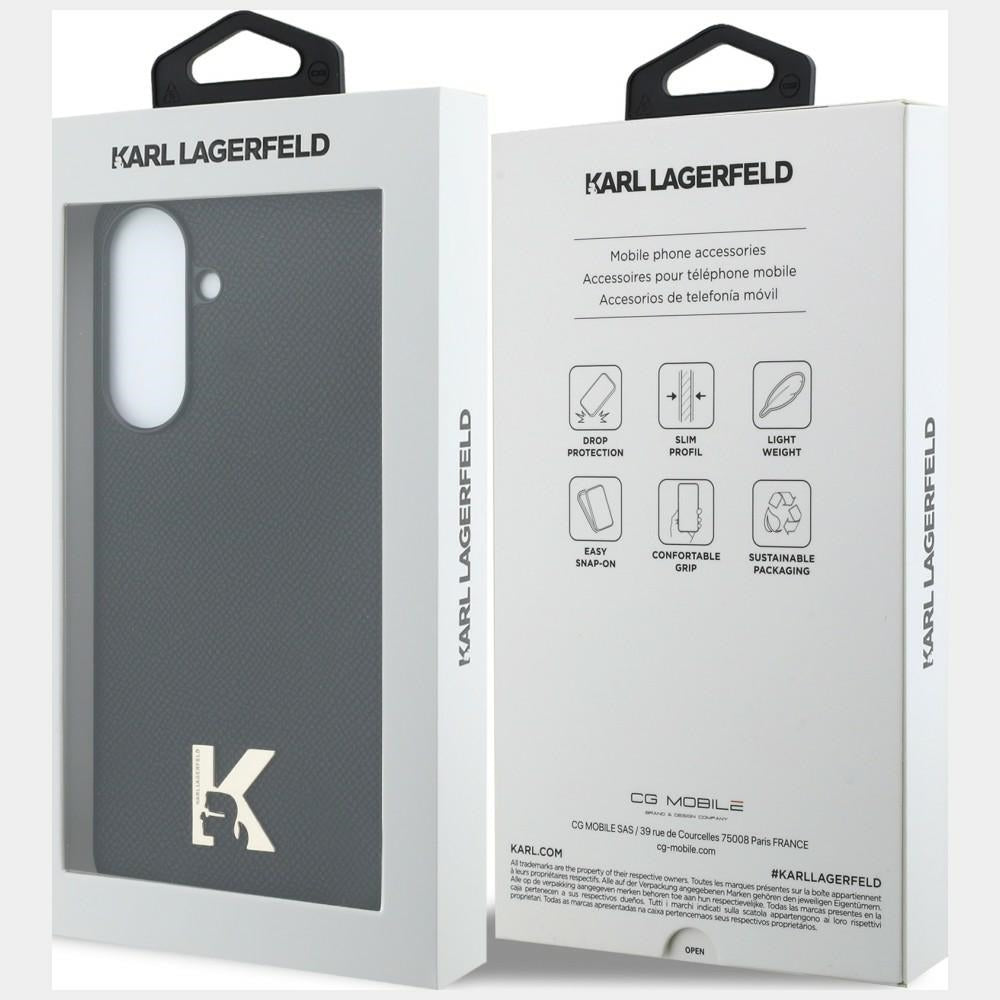 Karl Lagerfeld Karl Head Logo dėklas Samsung Galaxy A57 5G - juodas -- Samsung Galaxy A57