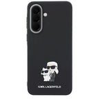 Karl Lagerfeld Saffiano w/ K&C Metal Logo dėklas Samsung Galaxy A57 5G - juodas -- Samsung Galaxy A57