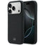 Mercedes Leather Mesh with Bow Line MagSafe dėklas iPhone 17 Pro Max - juodas -- iPhone 17 Pro Max
