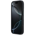 Mercedes Leather Wood Effect and Curve MagSafe dėklas iPhone 17 Pro - rudas -- iPhone 17 Pro