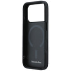 Mercedes Leather Wood Effect and Curve MagSafe dėklas iPhone 17 Pro - rudas -- iPhone 17 Pro
