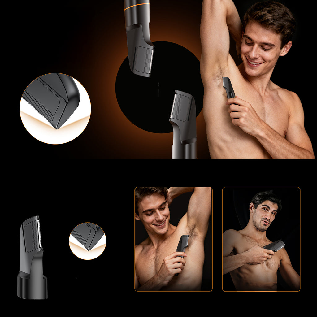 MAXGROOM LK-892 universalusis apjuostuvas su pakeičiamais antgaliais - juodas -- Hair Clippers & Trimmers