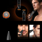 MAXGROOM LK-892 universalusis apjuostuvas su pakeičiamais antgaliais - juodas -- Hair Clippers & Trimmers