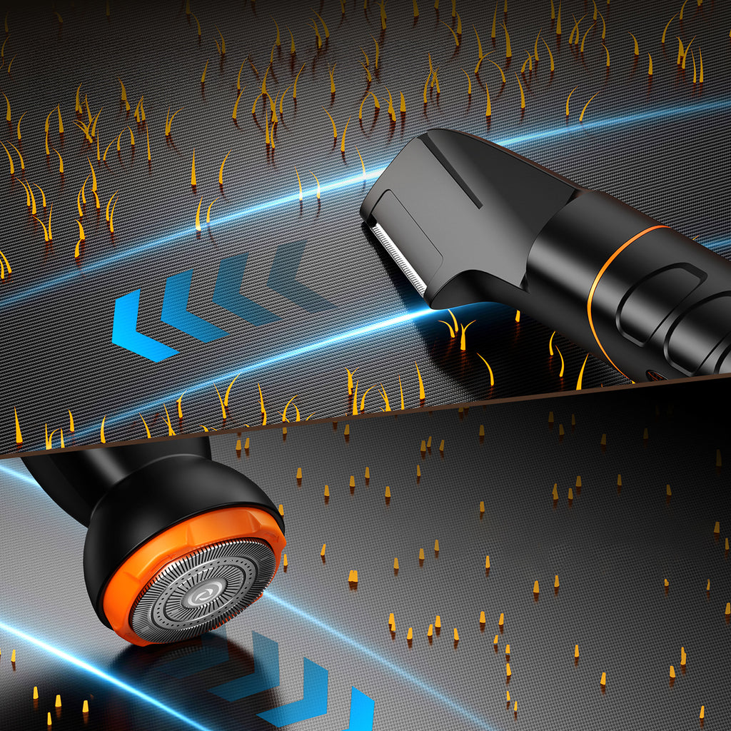 MAXGROOM LK-892 universalusis apjuostuvas su pakeičiamais antgaliais - juodas -- Hair Clippers & Trimmers