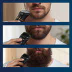 MAXGROOM JK-666 6 in 1 apjuostuvas barzai, plaukams, kūnui, nosiai ir ausims IPX6 - juodas -- Hair Clippers & Trimmers