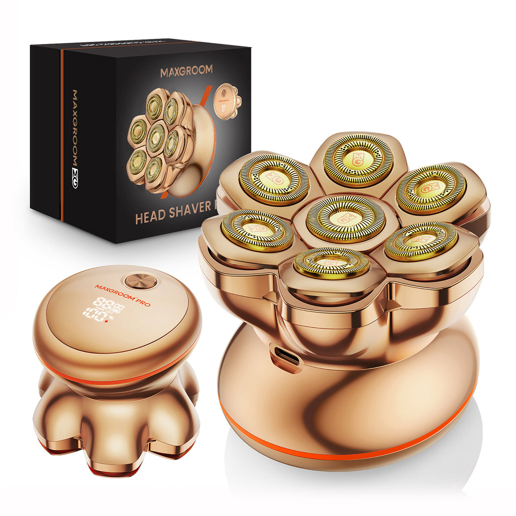 MAXGROOM JK-1688 PRO elektrinė skustuva galvai ir barzdai - Auksine -- Hair Clippers & Trimmers