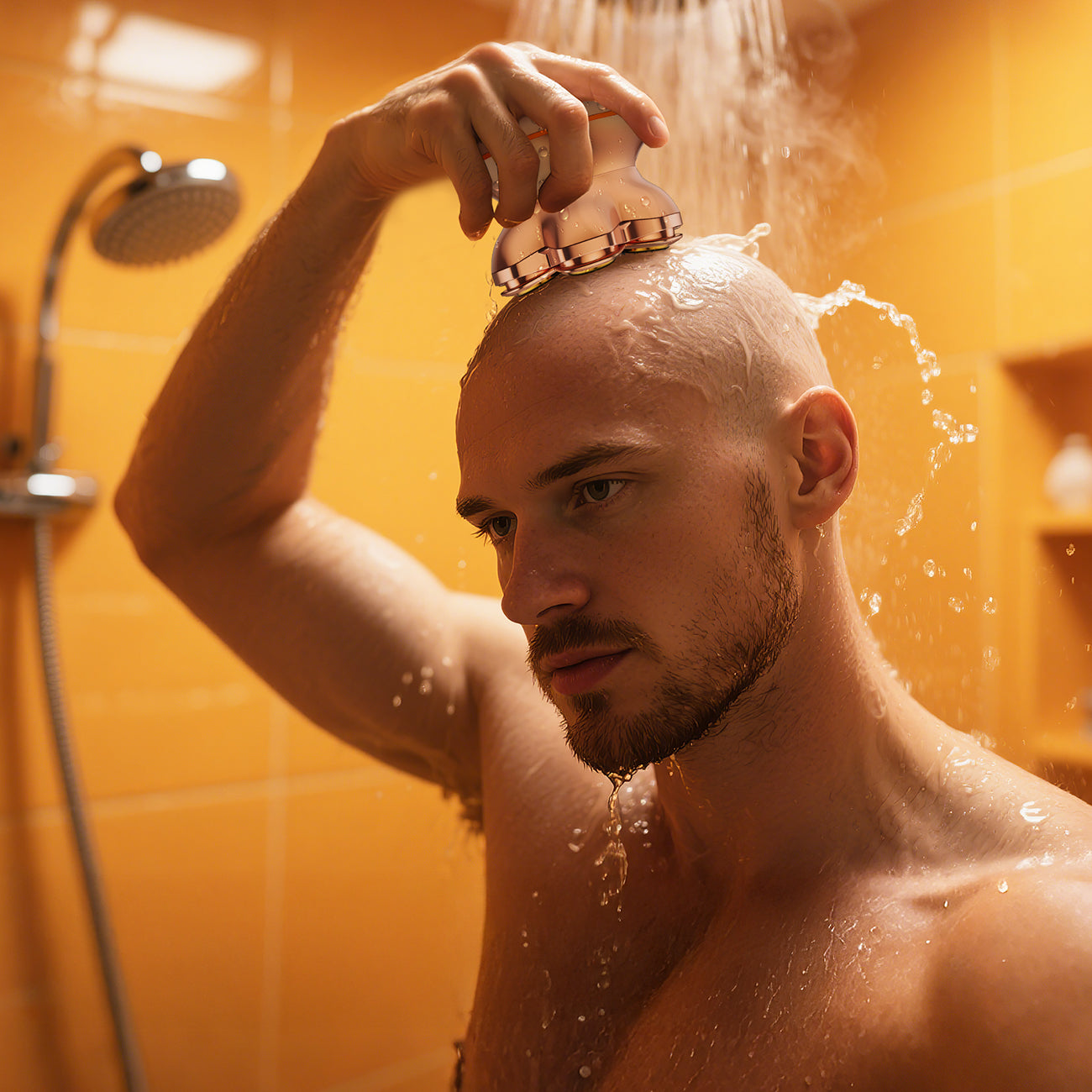 MAXGROOM JK-1688 PRO elektrinė skustuva galvai ir barzdai - Auksine -- Hair Clippers & Trimmers