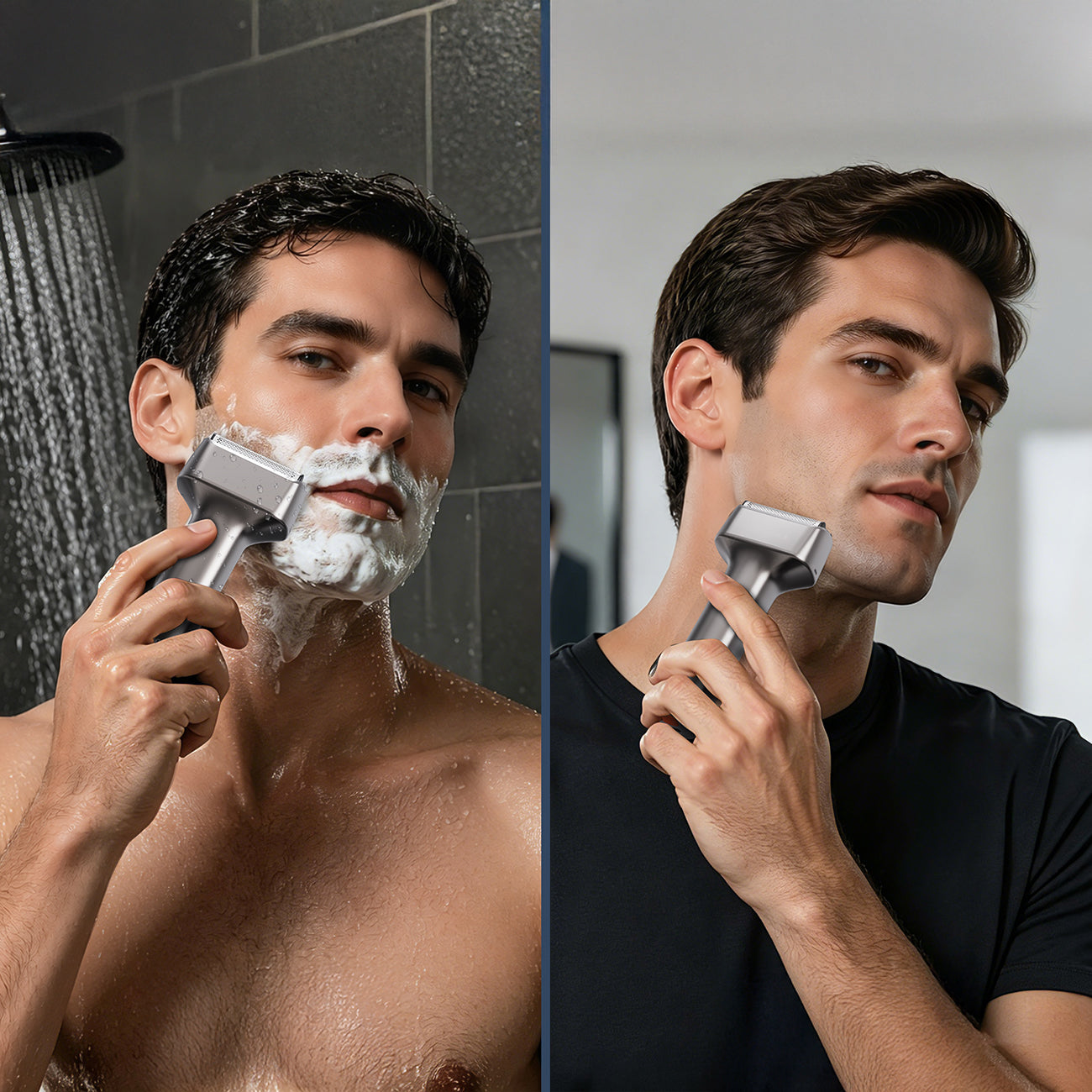 MAXGROOM WF-2037D folio elektrinė skustuva IPX7 - sidabrinė -- Hair Clippers & Trimmers