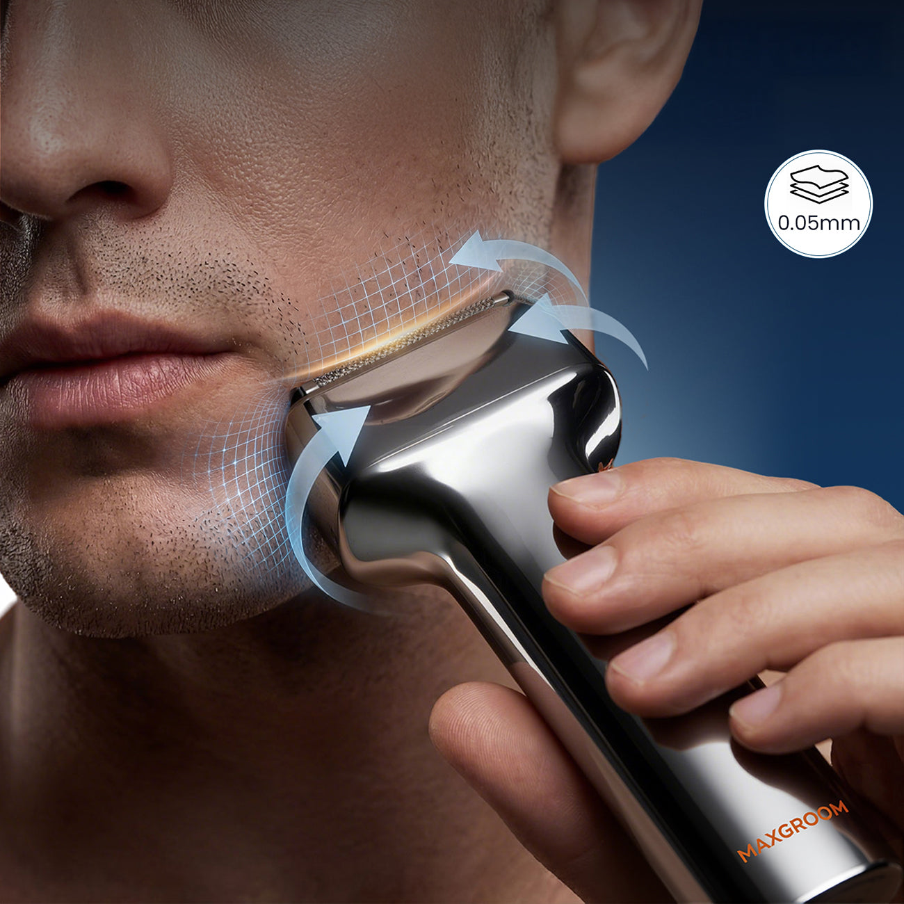 MAXGROOM WF-2037D folio elektrinė skustuva IPX7 - sidabrinė -- Hair Clippers & Trimmers