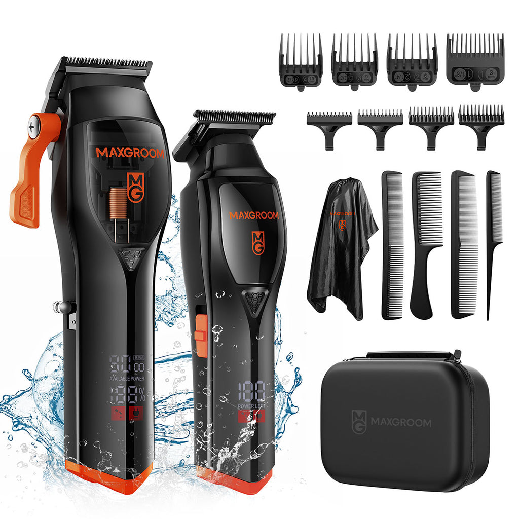 MAXGROOM WF-3908 multifunkcinis plaukų kirpimo aparatas su trimmeriu - juodas -- Hair Clippers & Trimmers