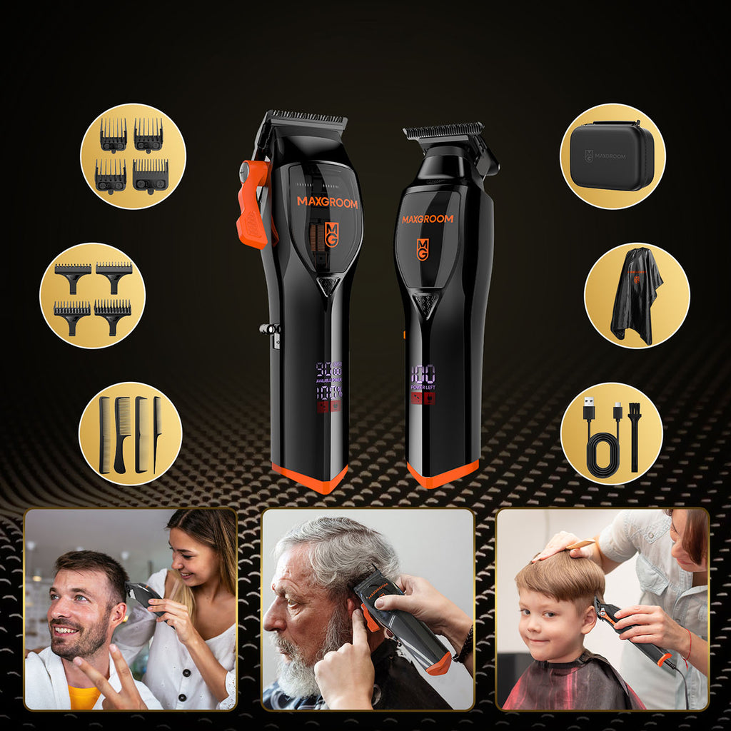 MAXGROOM WF-3908 multifunkcinis plaukų kirpimo aparatas su trimmeriu - juodas -- Hair Clippers & Trimmers