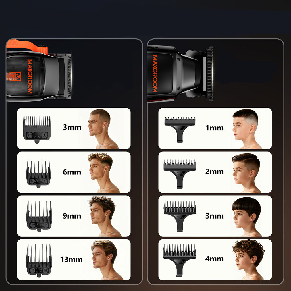 MAXGROOM WF-3908 multifunkcinis plaukų kirpimo aparatas su trimmeriu - juodas -- Hair Clippers & Trimmers