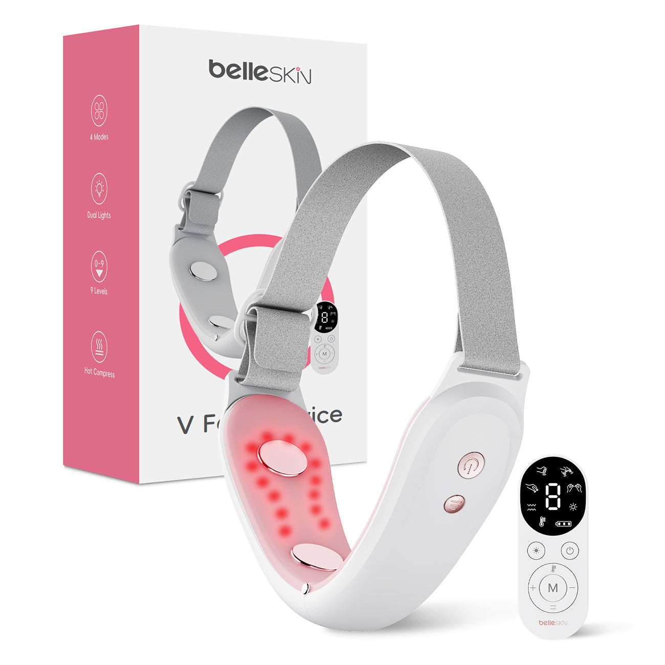 Belleskin by MAXGROOM M-170 EMS LED veido ir smakro masažuoklis - baltas -- Uncategorized