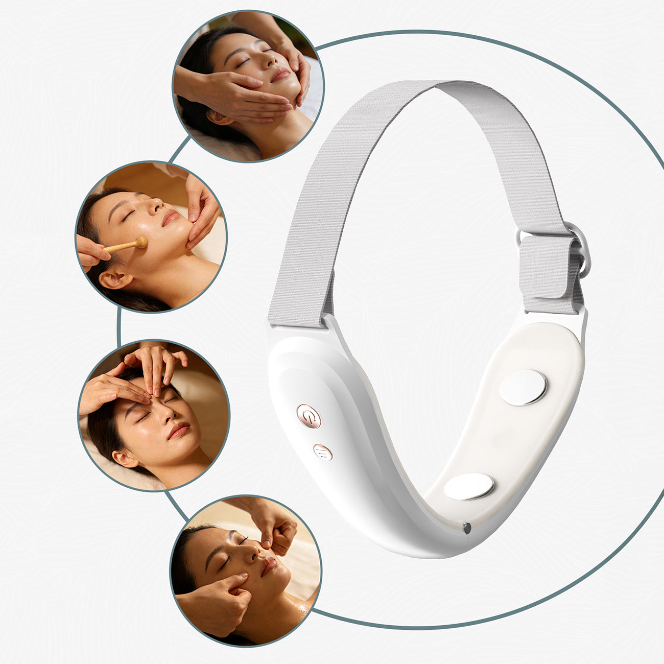 Belleskin by MAXGROOM M-170 EMS LED veido ir smakro masažuoklis - baltas -- Uncategorized