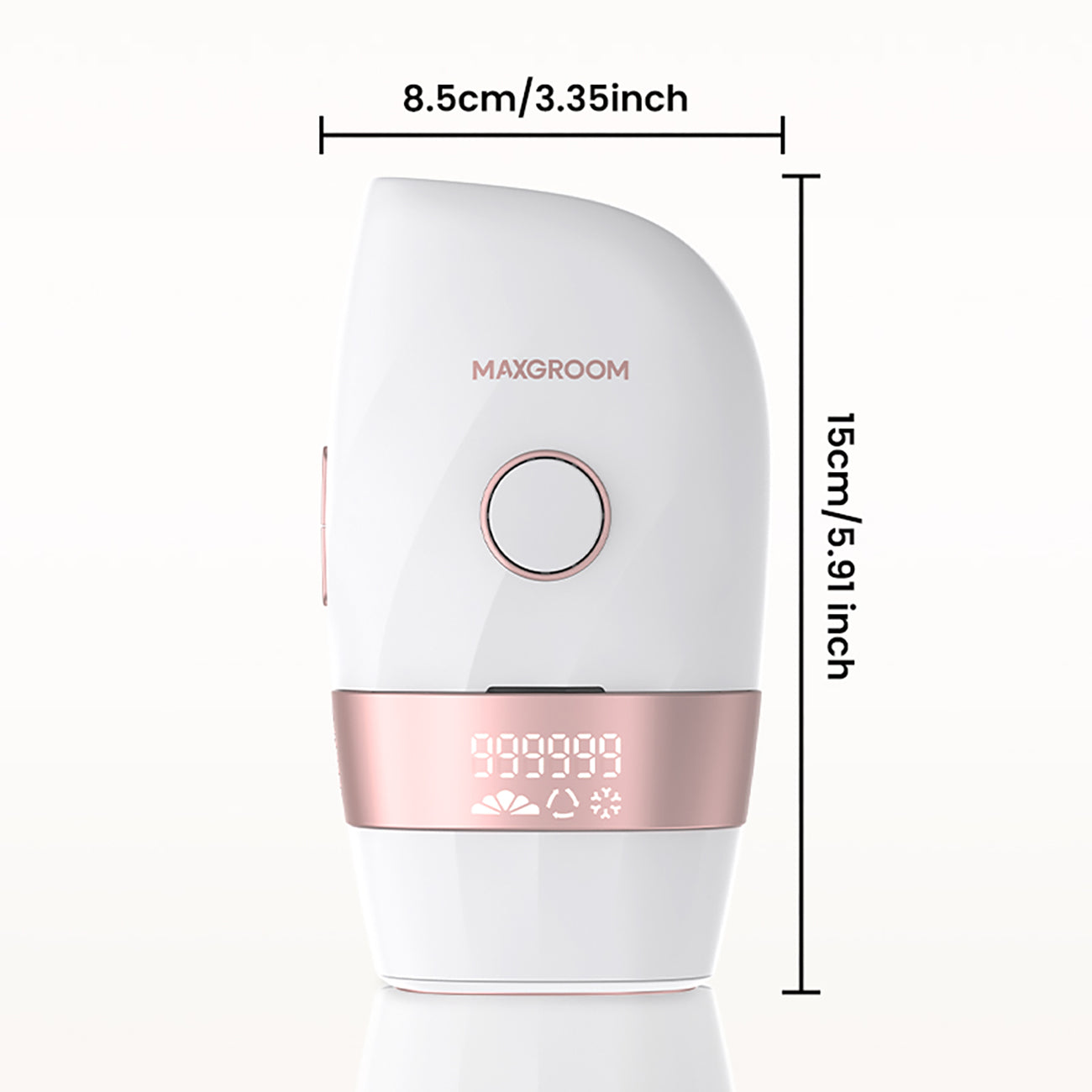 MAXGROOM JD-TM003 IPL epiliatoriaus plaukų šalinimui - balta ir rožinė -- Hair Clippers & Trimmers