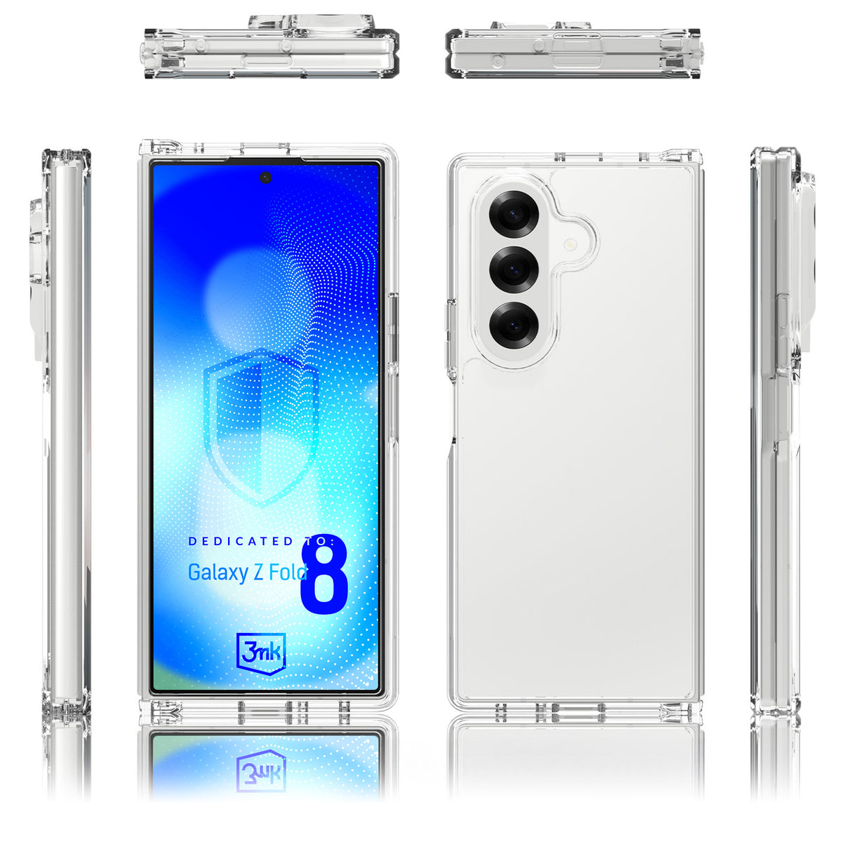Dėklas 3mk Armor Case skirtas Samsung Galaxy Z Fold 8 Ultra - skaidrus -- Samsung Galaxy Z Fold 8 Ultra