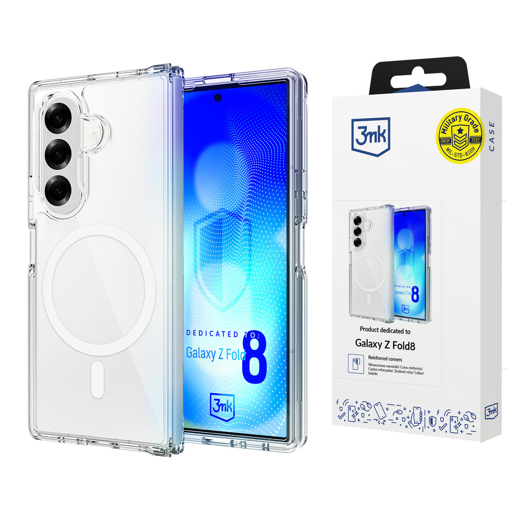 Dėklas 3mk Armor MagCase skirtas Samsung Galaxy Z Fold 8 Ultra - skaidrus -- Samsung Galaxy Z Fold 8 Ultra