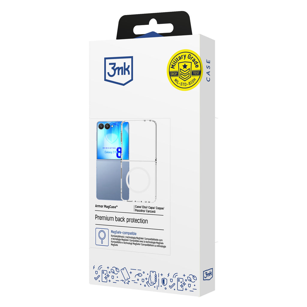 Dėžė 3mk Armor Magcase skirta Samsung Galaxy Z Flip 8 - skaidri -- Samsung Galaxy Z Flip 8
