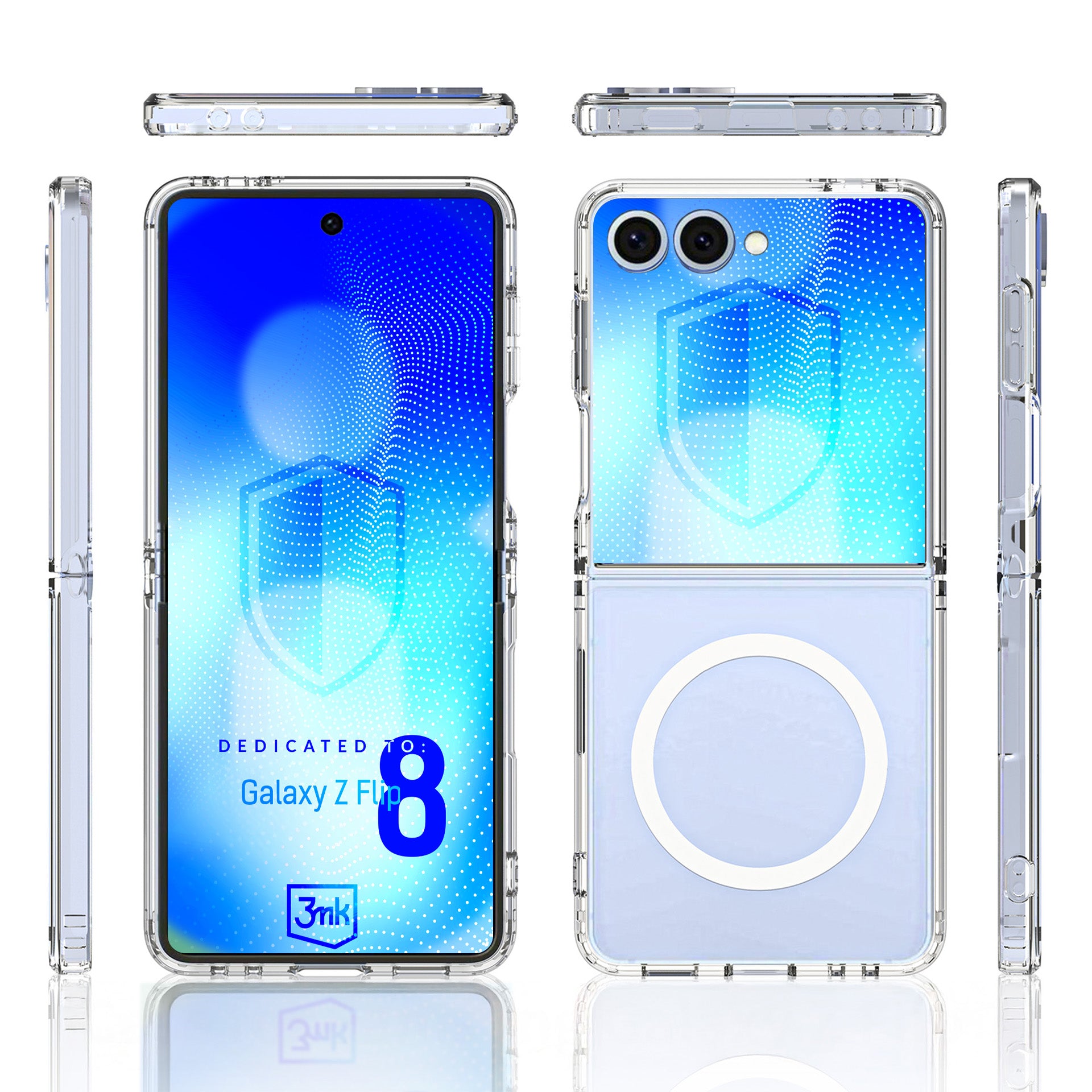 Dėžė 3mk Armor Magcase skirta Samsung Galaxy Z Flip 8 - skaidri -- Samsung Galaxy Z Flip 8
