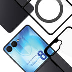 3mk Satin Armor Case+ Flip dėklas Samsung Galaxy Z Flip 8 - skaidrus -- Samsung Galaxy Z Flip 8