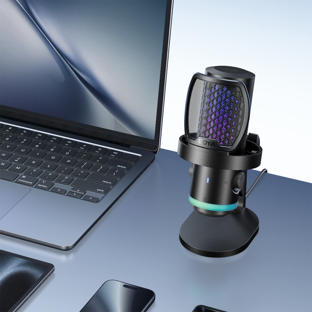 BOYA CastMic G40 Laidinis USB-C žaidimų mikrofonas - juodas -- Microphones