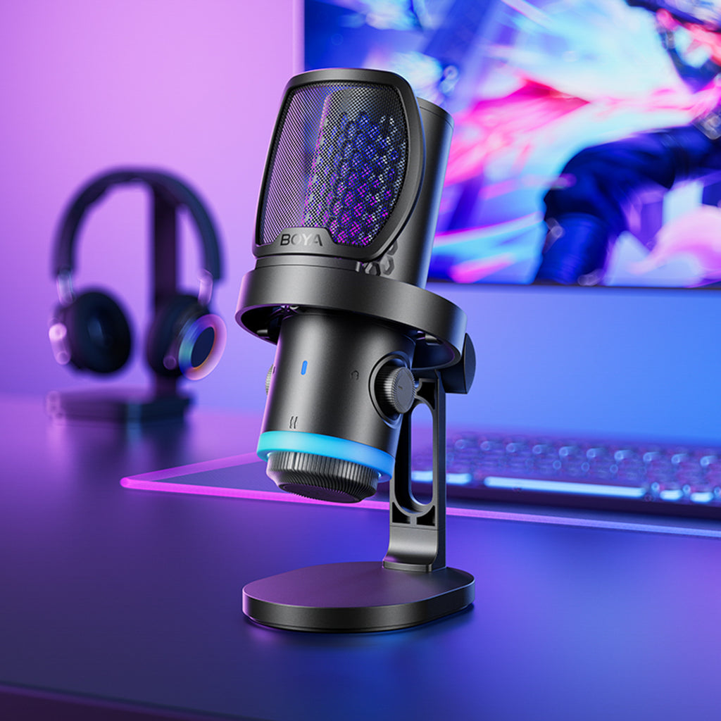 BOYA CastMic G40 Laidinis USB-C žaidimų mikrofonas - juodas -- Microphones