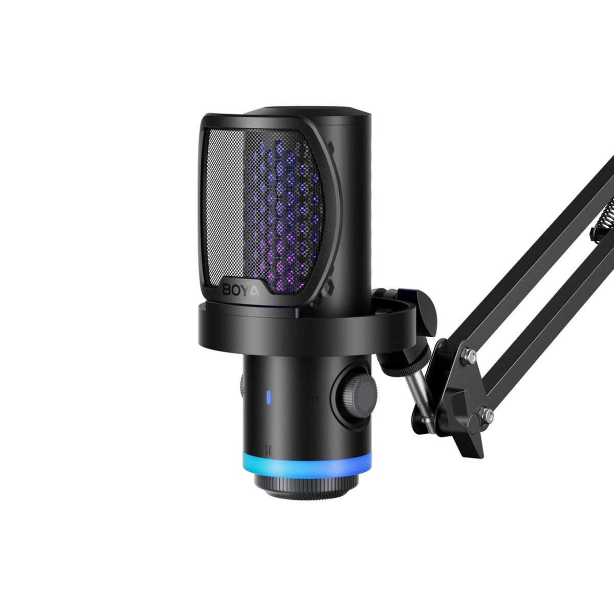 BOYA CastMic G40B laidinis žaidimų mikrofonas su ranka, USB-C - juodas -- Microphones