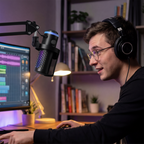BOYA CastMic G40B laidinis žaidimų mikrofonas su ranka, USB-C - juodas -- Microphones