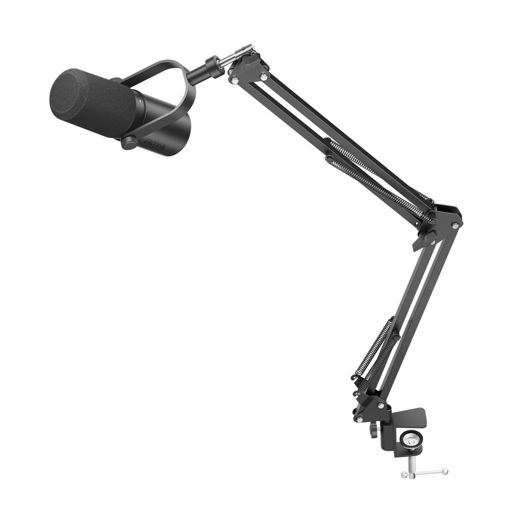 BOYA CastMic P60B studijos mikrofonas su koja, laidinis USB XLR - juodas -- Microphones
