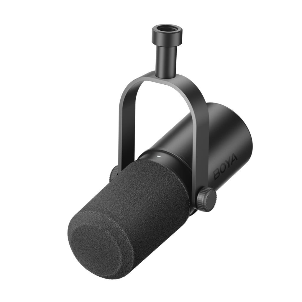 BOYA CastMic P60B studijos mikrofonas su koja, laidinis USB XLR - juodas -- Microphones