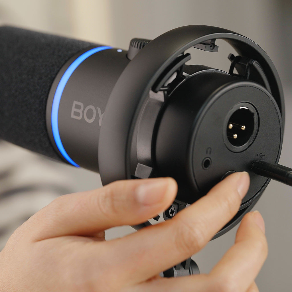 BOYA CastMic S60 Laidinis dinaminis žaidimų mikrofonas USB XLR - juodas -- Microphones