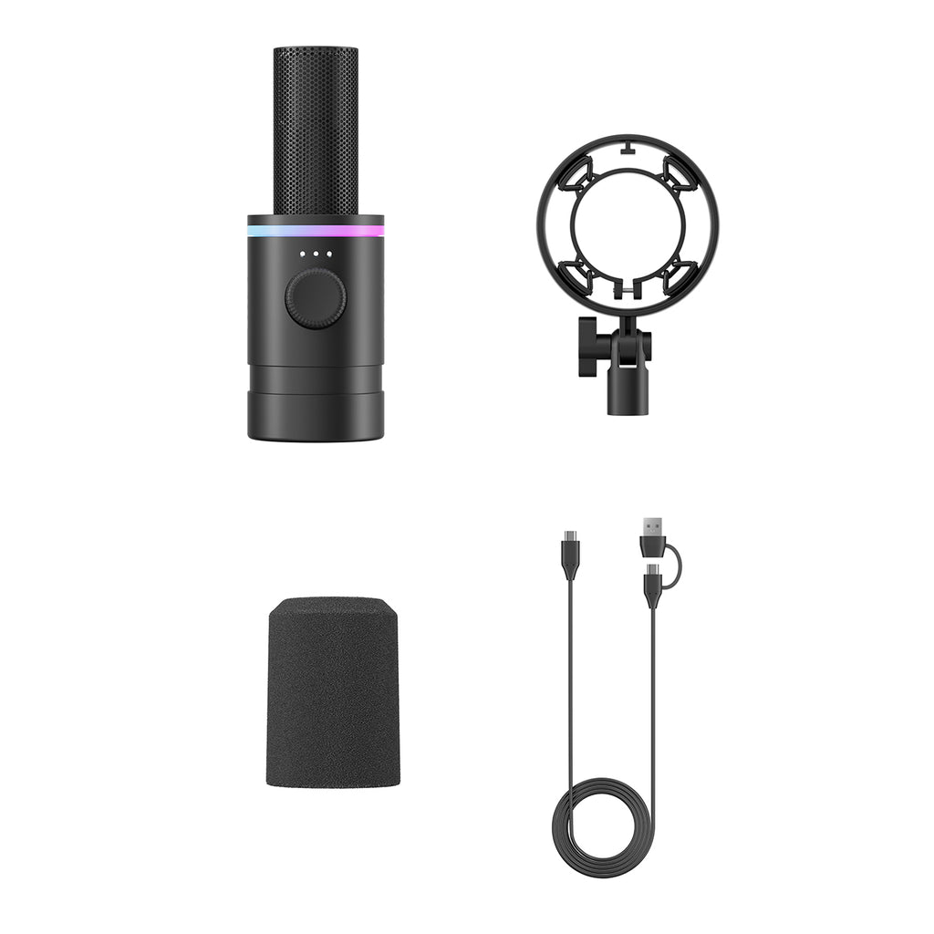 BOYA CastMic S60 Laidinis dinaminis žaidimų mikrofonas USB XLR - juodas -- Microphones