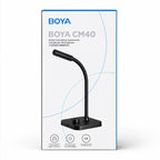 BOYA CM40 laidinis konferencinis mikrofonas - juodas -- Microphones