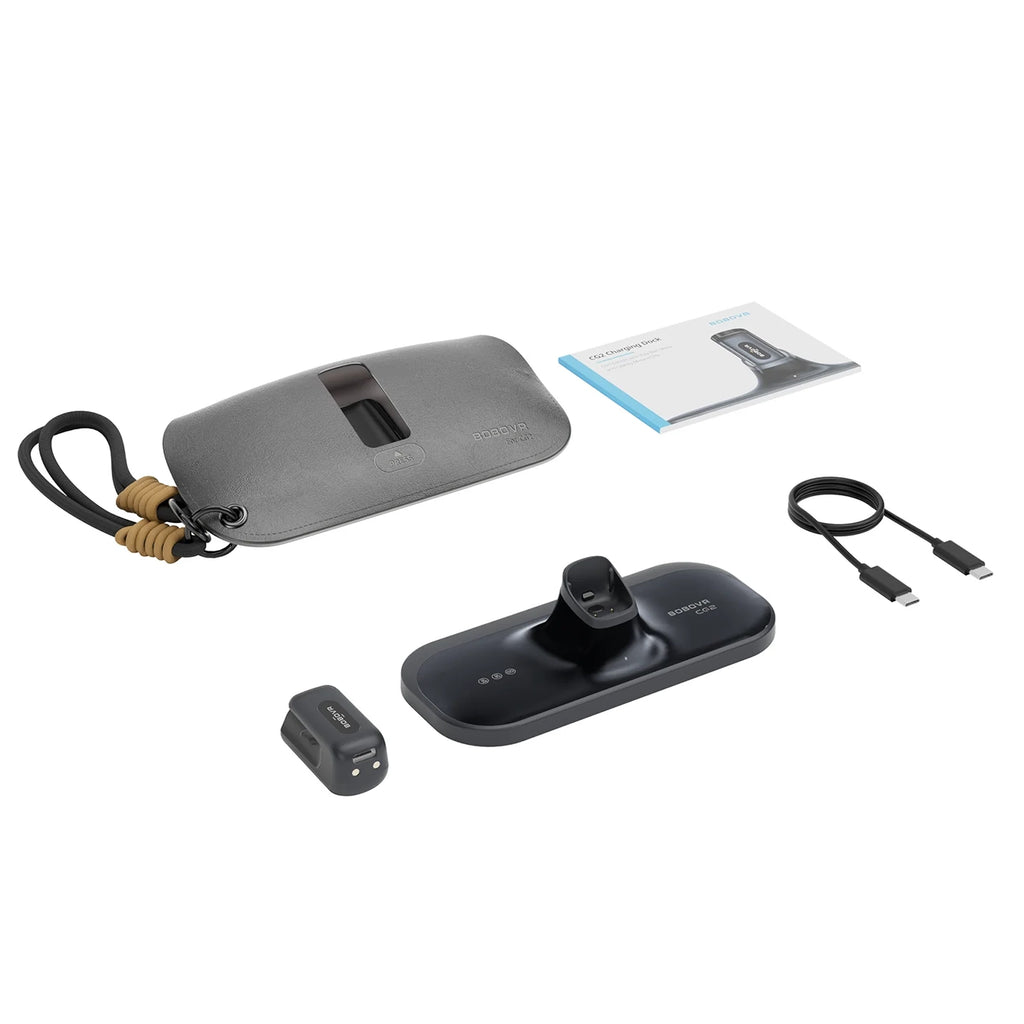 BoboVR CG2 3in1 Įkrovimo Stotis Smart Akinius su Spaustuku 350 mAh ir Etui - Juoda -- Gaming Accessories