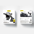 Dudao F5PRO+ automobilio laikiklis su siurbimo puodeliu - juodas -- Cell phone holders
