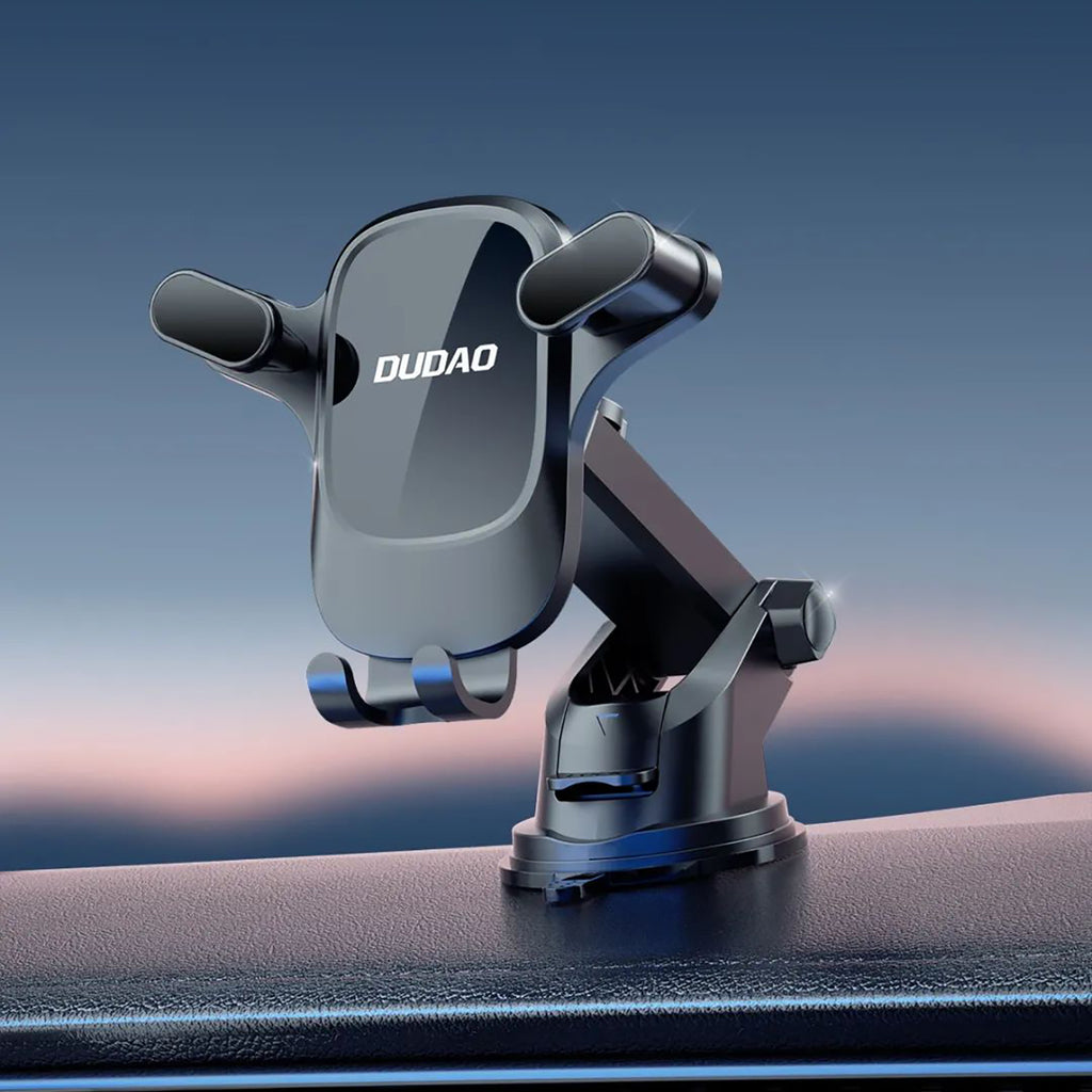 Dudao F5PRO+ automobilio laikiklis su siurbimo puodeliu - juodas -- Cell phone holders