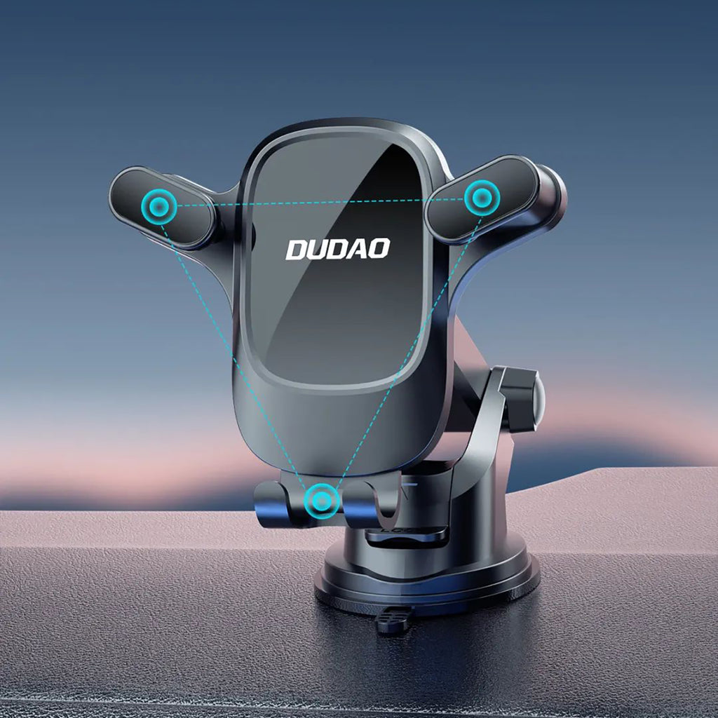 Dudao F5PRO+ automobilio laikiklis su siurbimo puodeliu - juodas -- Cell phone holders