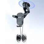 Dudao F5PRO+ automobilio laikiklis su siurbimo puodeliu - juodas -- Cell phone holders