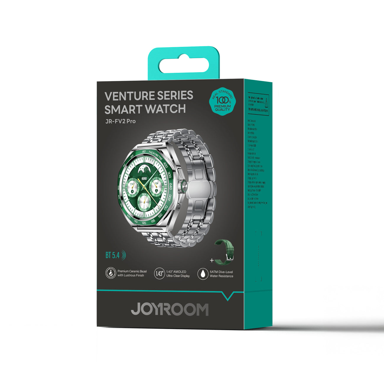 Joyroom Venture Series JR-FV2 Pro AMOLED 1.43" 5 ATM išmanusis laikrodis su skambinimo funkcija - Sidabrinė -- Joyroom...